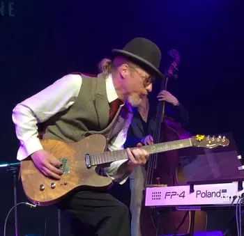 Canadian blues musician Brandon Isaak, winner of three 2026 Canadian Blues Music Awards for his album ‘Walkin’ With The Blues’